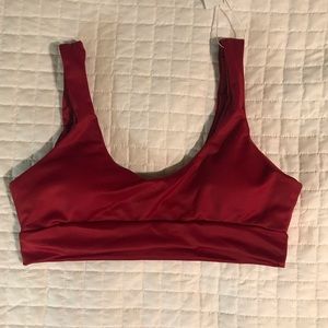 Red zaful bathing suit top